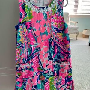 Lilly Pulitzer Tropical Pink/Multi Color Dress Girls Size 8